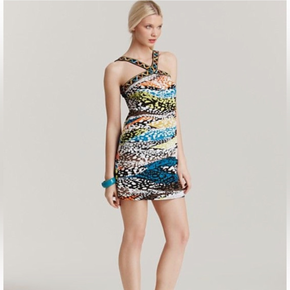 Y2K Boho Max Azria Halter Dress Tunic